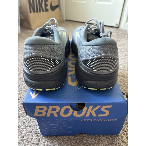 Brooks Ghost 16 Primer Grey Lime 110418040 Men’s Size12 Wide 2E EE Sneaker New main image 3